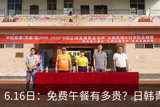 6.16日：免费午餐有多贵？日韩青训的留洋大军，为何只剩中国足球在叹息？